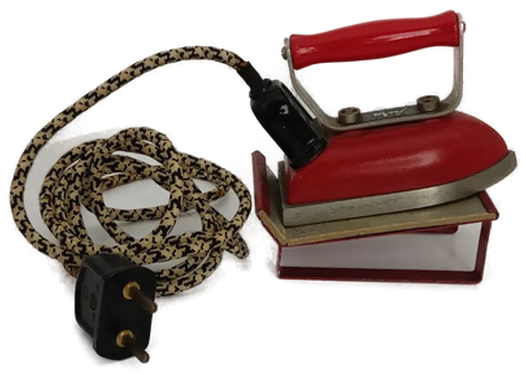 Antikes Vintage mini Reise Bügeleisen, Marke Jura - Bild 3