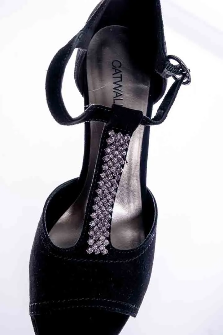 Catwalk High Heels schwarz, Größe 39 – Bild 2