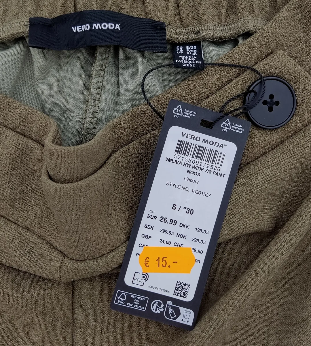 Vero Moda - Damen 7/8 Hose Gr. S – Bild 3
