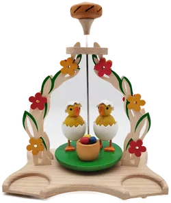 Charmante Osterdekoration mit Kerzenständern - ca. 23cm - Bild 1