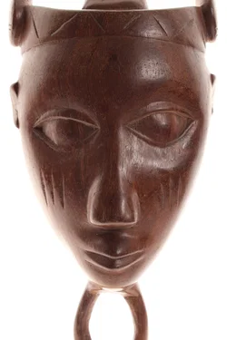 Afrikanische Holzmaske – handgeschnitzt – ca. 38,5 cm – Wandmaske / Ethno Kunst – Vorschau 2