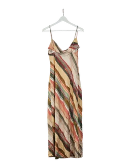 ZARA Damen Midi-Kleid, mehrfarbig - Gr. L / 40 - Bild 2