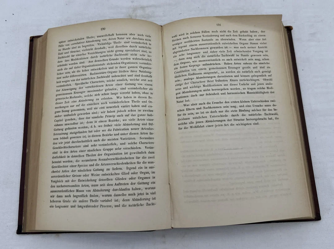 Antikes Buch - Entstehung der Arten durch natürliche Zuchtwahl – Bild 4