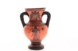 Dekorative Amphoren-Vase im antiken griechischen Stil – Handbemalt – ADIS, Made in Greece, ca. 12 cm - Bild 1
