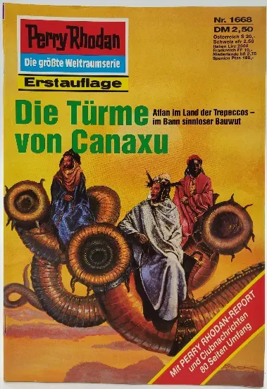  Romanheft Perry Rhodan Die Türme von Canaxu Erstauflage Nr.1668 - Bild 2