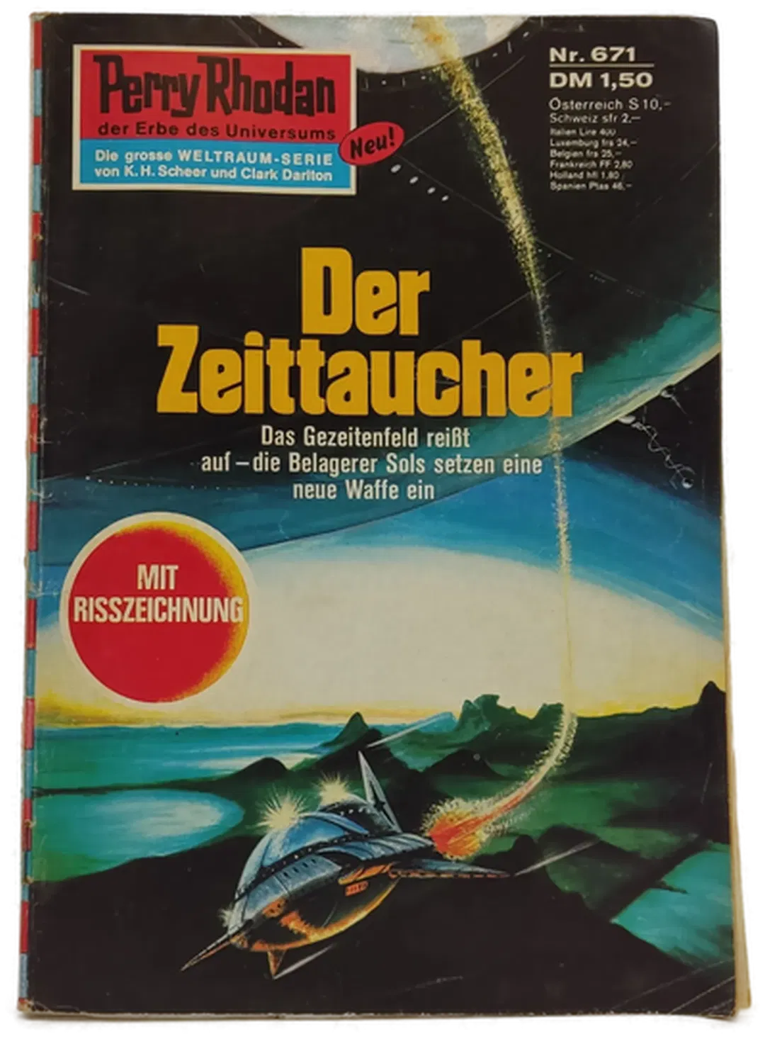  Romanheft Perry Rhodan Der Zeittaucher Erstauflage Nr.671 - Bild 2