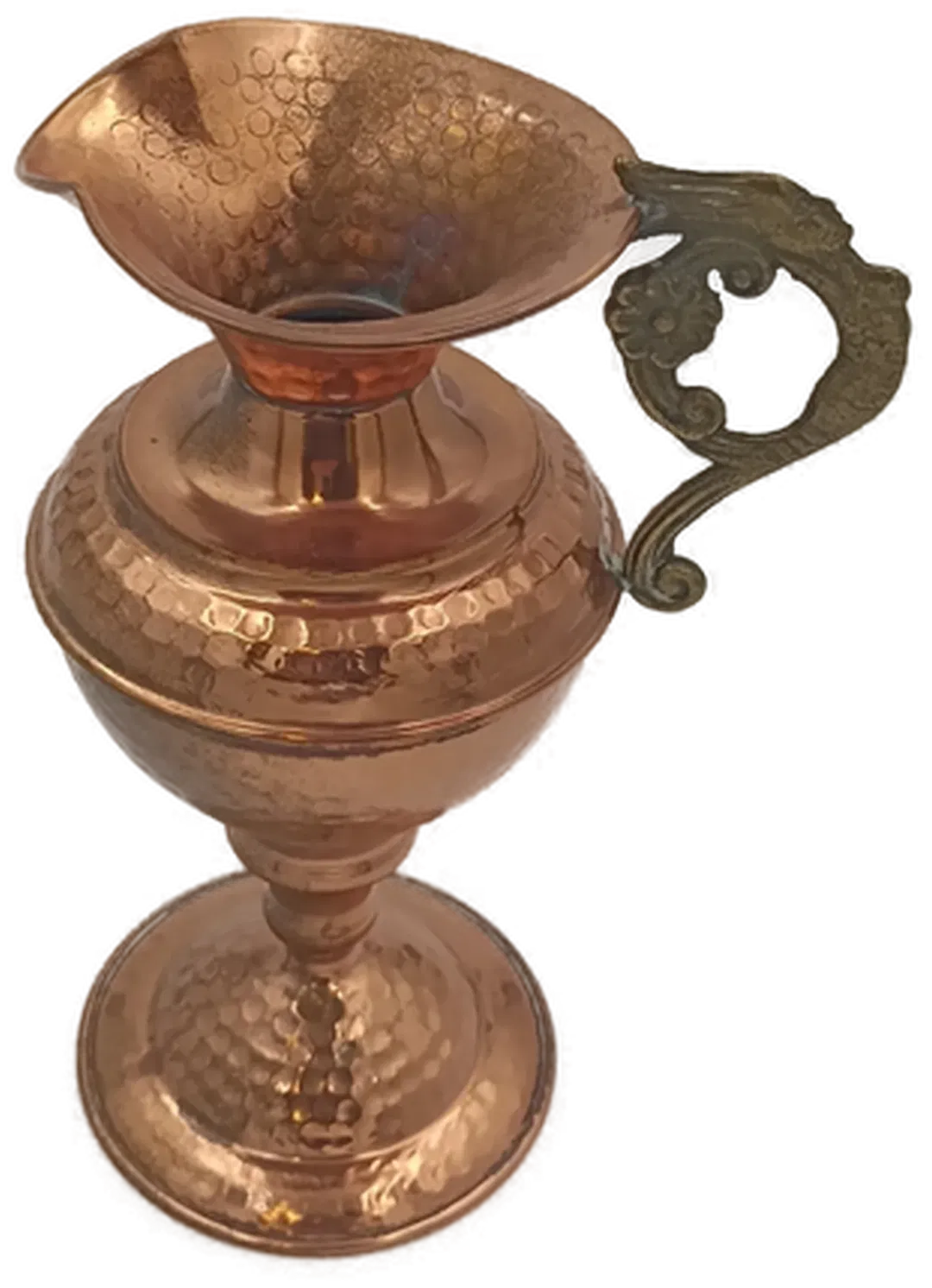 Kupferkrug mit Messinggriff - Bild 3