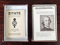 Ein Quartettspiel - ZITATE AUS DEUTSCHEN DICHTERN - Vintage Gesellschaftsspiel - Ravensburger - Bild 2