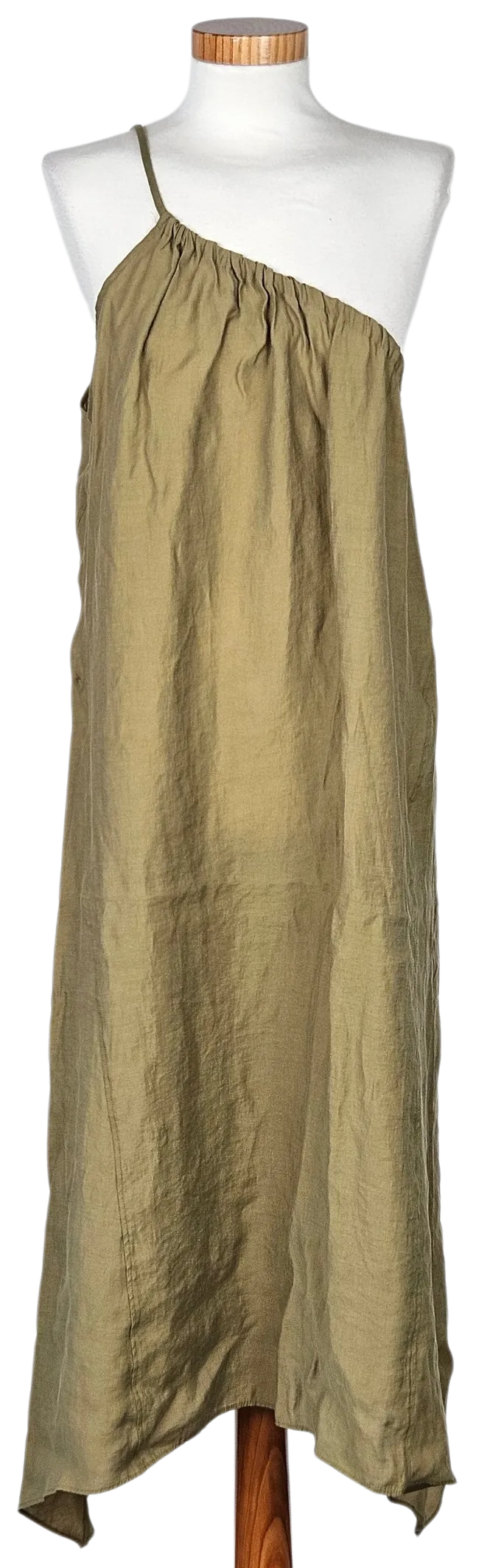 ZARA Damen Midikleid, grün - Gr. EUR L  - Bild 1