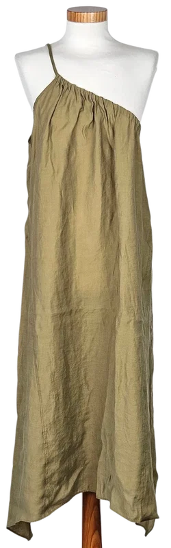ZARA Damen Midikleid, grün - Gr. EUR L  - Bild 1