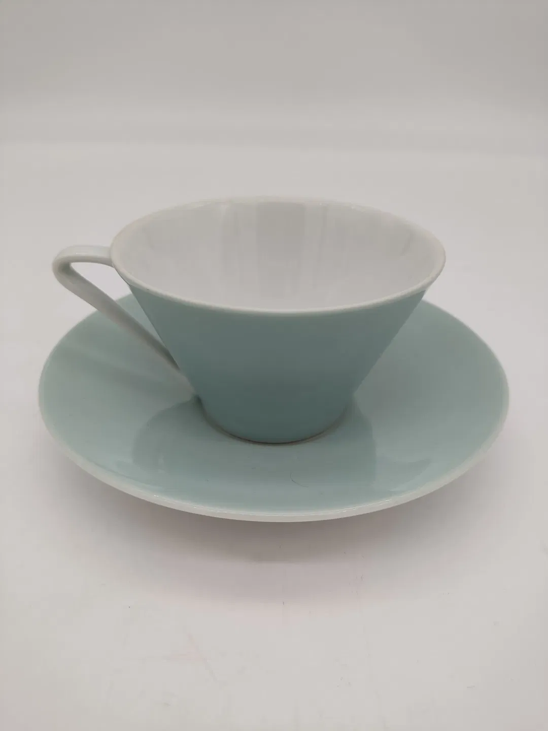 Lilien Porzellan Kaffeetasse DAISY 18 - graublau - Bild 1