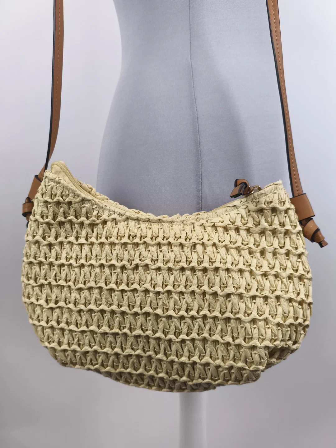 Handtasche geflochten, Sommer – Bild 2