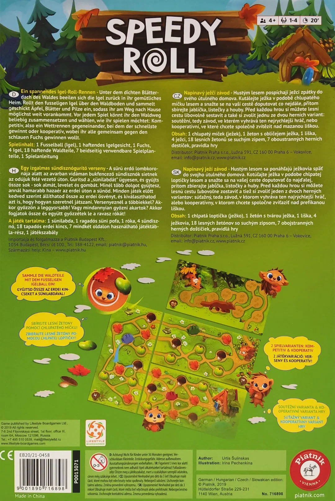 Speedy Roll - Kinderspiel - Piatnik  – Bild 2