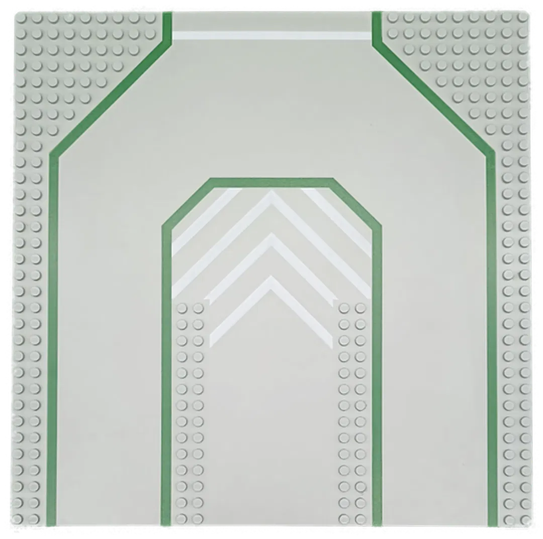 LEGO Grundplatte mit Straße 32 x 32 Noppen grau - Bild 1