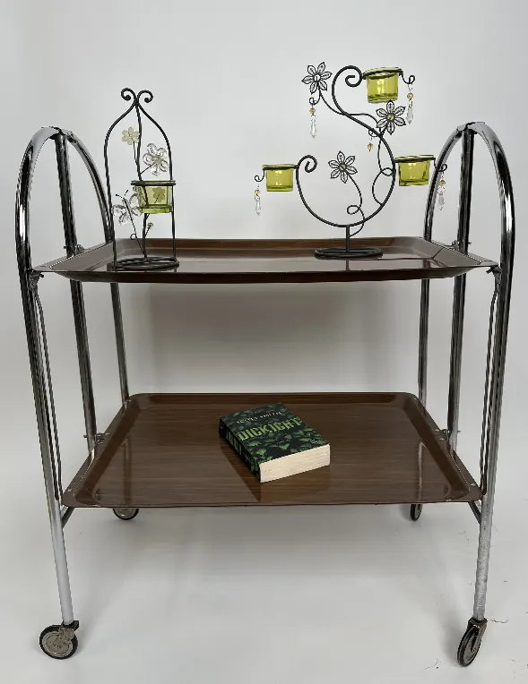 Vintage Klappbare Dinett-Servierwagen - 1970er Jahre - Bild 4