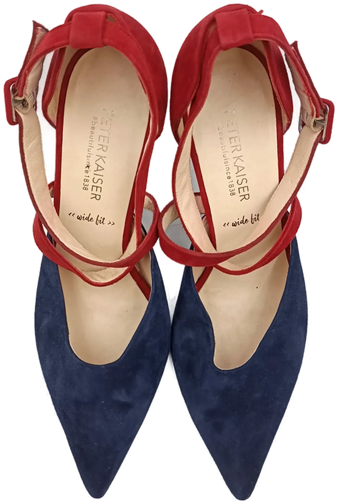 Peter Kaiser Damenpumps blau/rot Gr. 6 – Bild 5