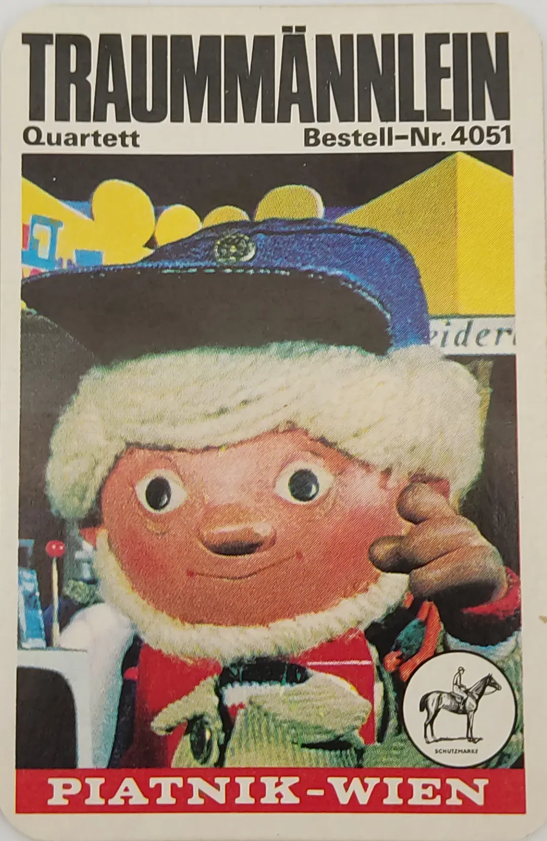 Vintage Kartenspiel (Quartett) 