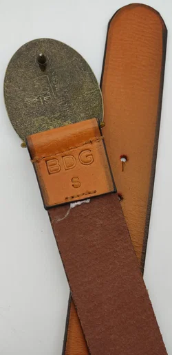 BDG Ledergürtel mit Fischmotiv | Wie Neu - Bild 6