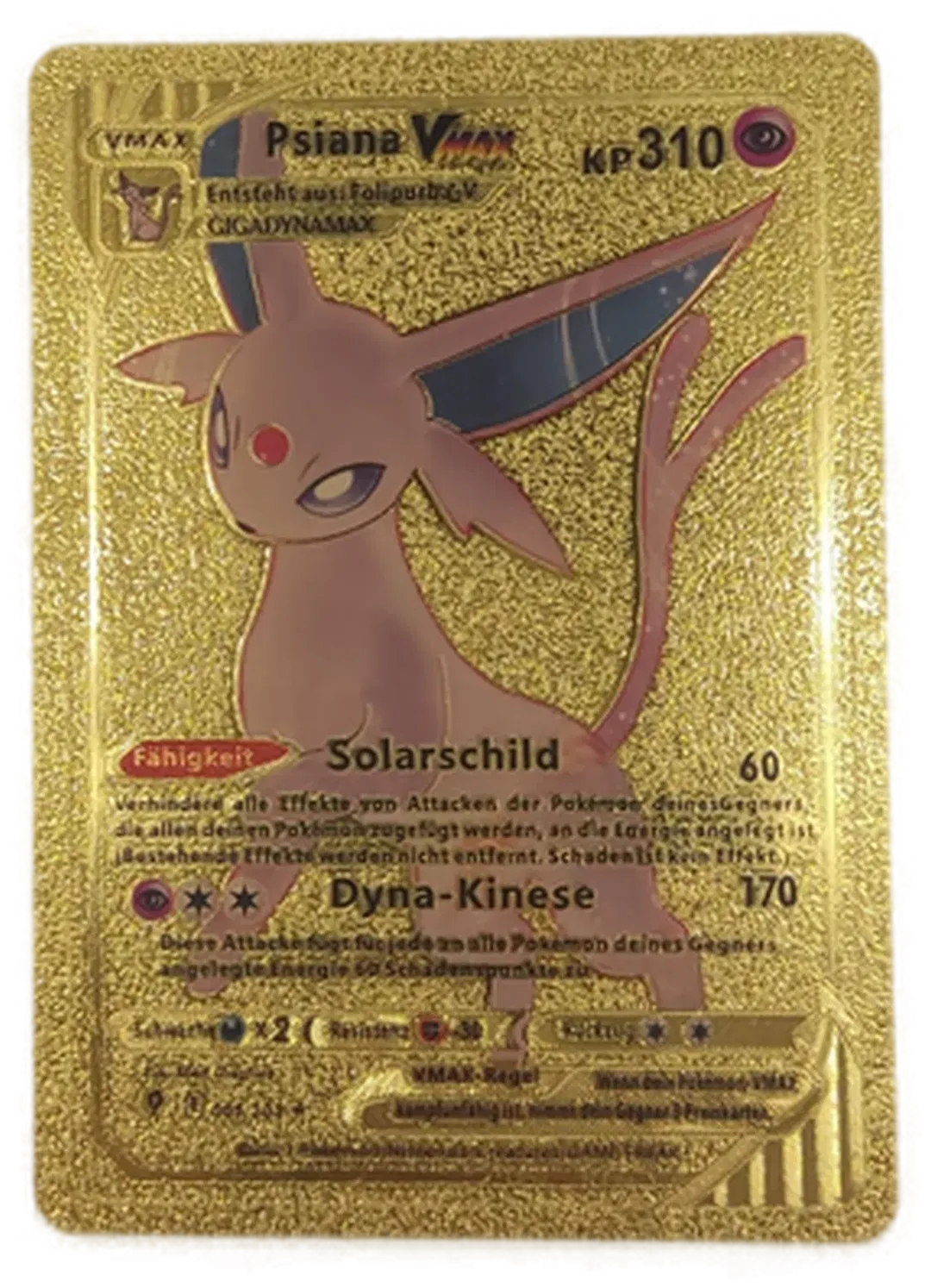 Pokémon Sammelkarte Goldfolie Psiana Vmax - Bild 4