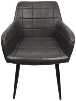 Set aus 3 Kunstleder-Stühlen mit Armlehnen - Bild 4