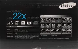 Samsung Super WriteMaster SH-S223C DVD Writer – 22x S-ATA Brenner, intern, Schwarz - Bild 4