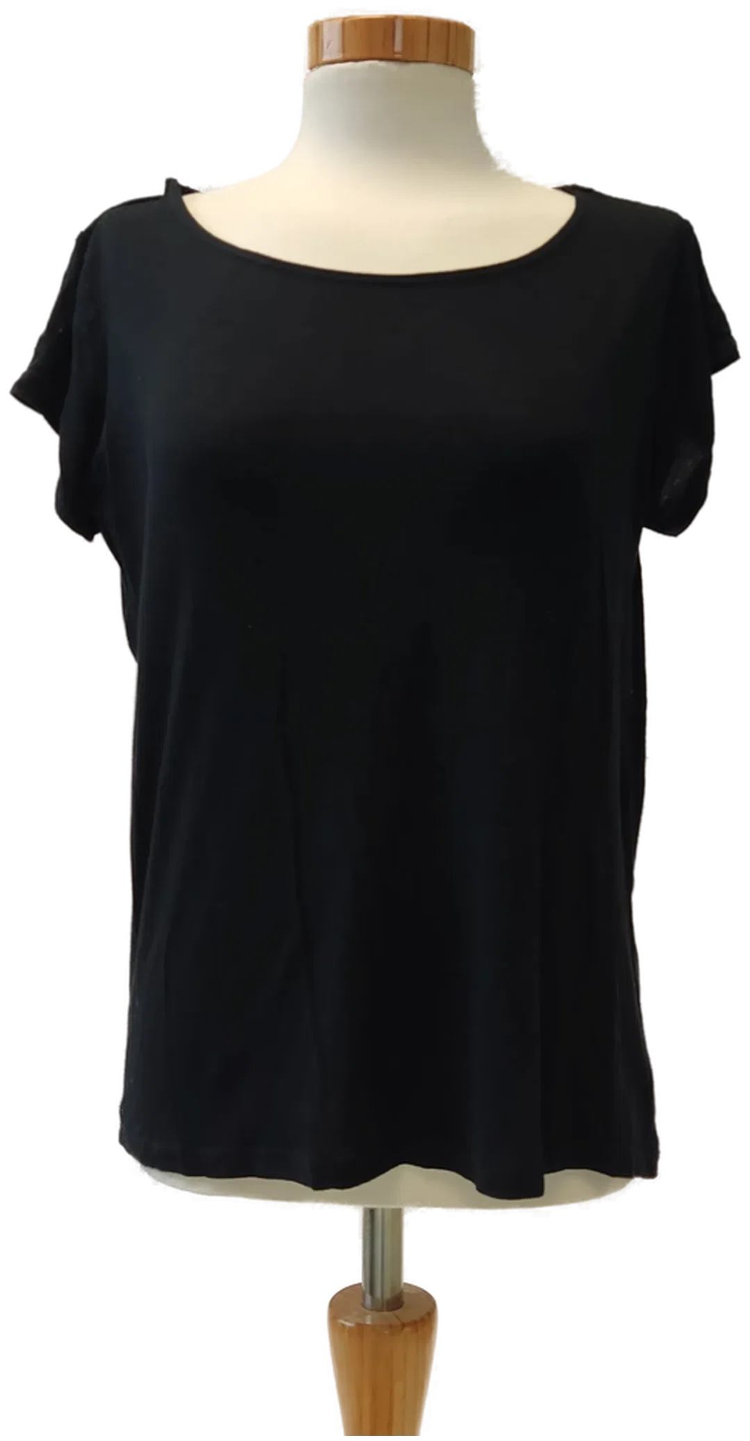 Damenkurzarm T-Shirt schwarz - Gr. 34 - Bild 4