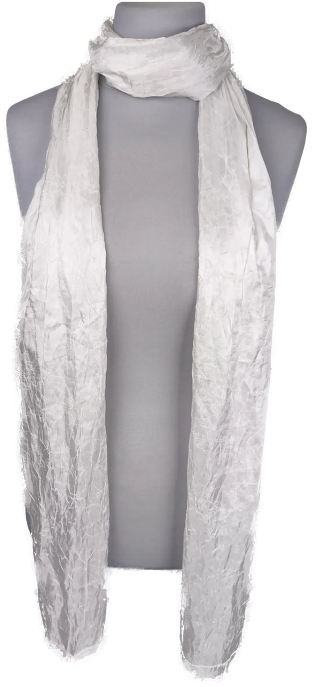 Satinschal, naturweiss - Bild 1