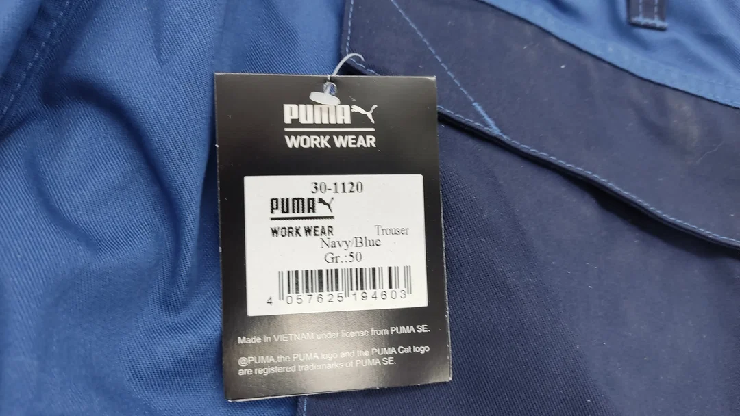 Puma WORK WEAR Arbeitshose/Bundhose Gr.50 Nr.30-1120 in Blau – Bild 3