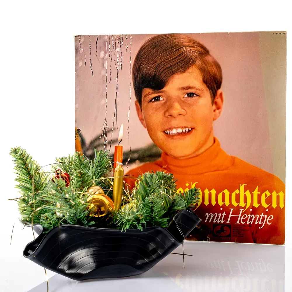 Schale aus einer echten Vinylschallplatte Modell 