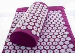 INTEY Akupressur-Set mit Matte, Polster und Tasche in lila - Bild 2