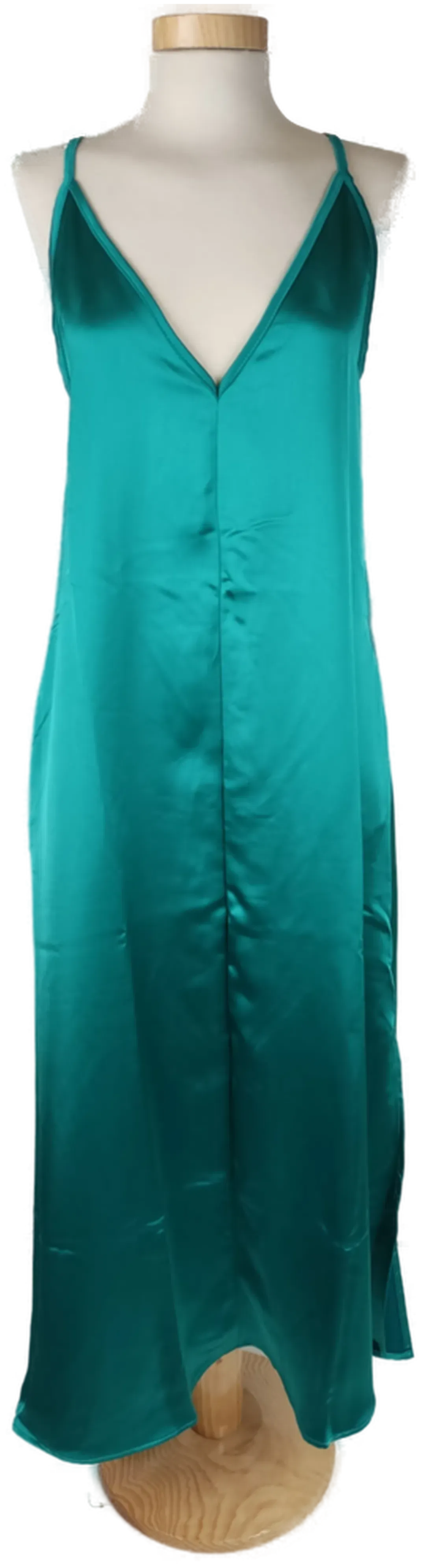 Neu! Satin-Damenkleid in Türkis Gr. XS/S - Bild 1