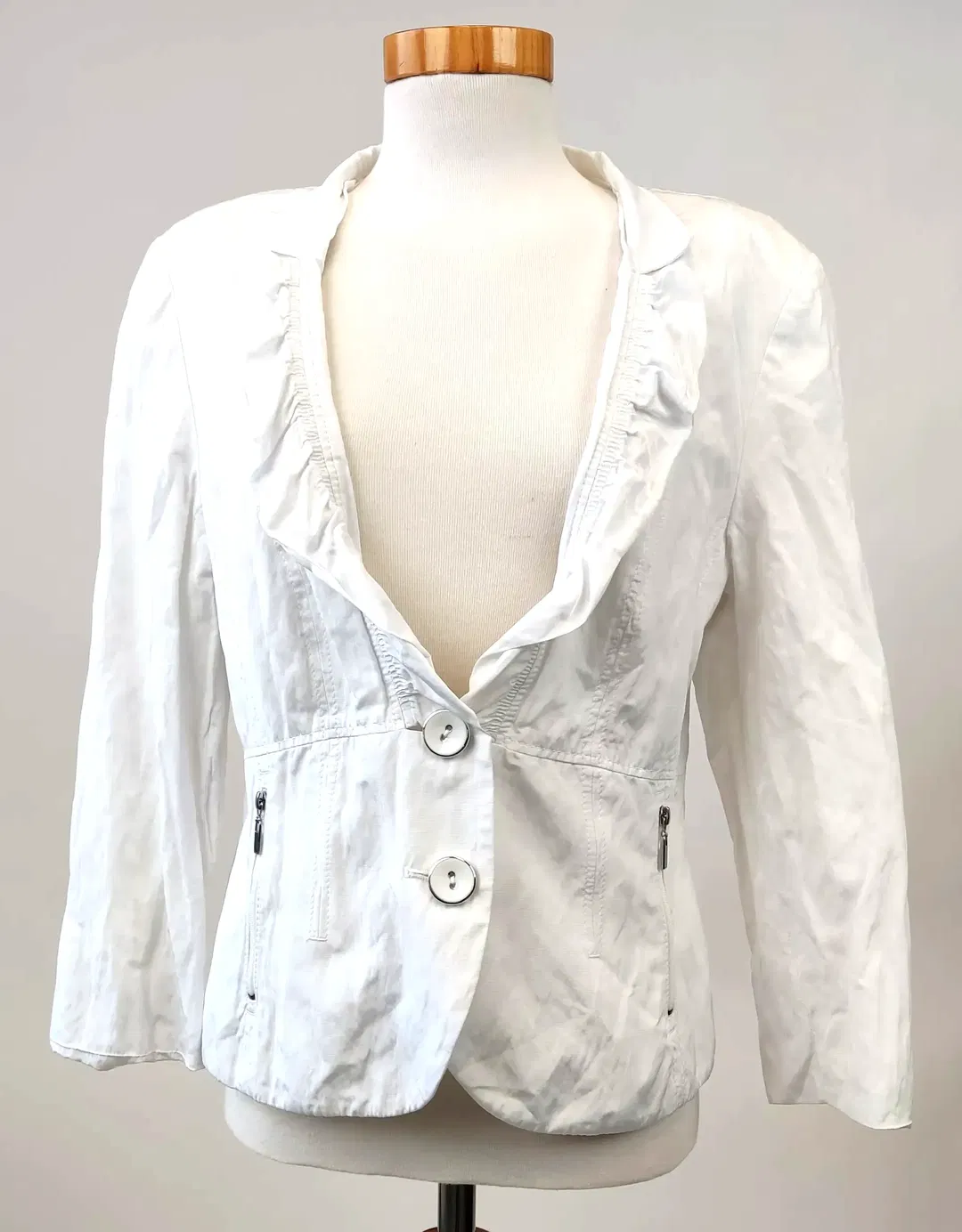 Gerry Weber Damen Blazer weiß - Gr. 38 - Bild 1