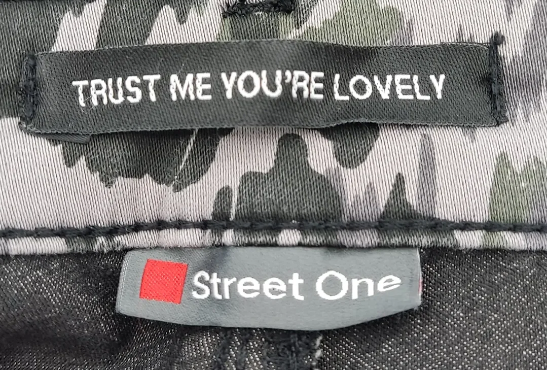 Street One Damenhose, camouflage/grau - Gr. 34 – Bild 3