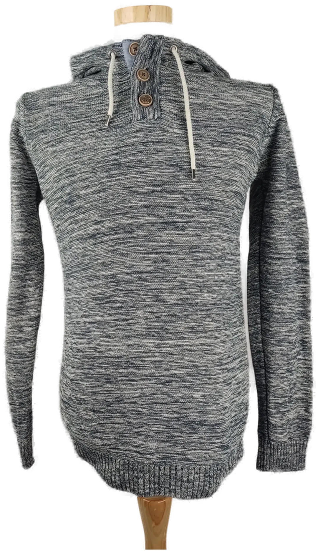 Review Herren Pullover mit Karputze blau meliert - M/48 - Bild 1