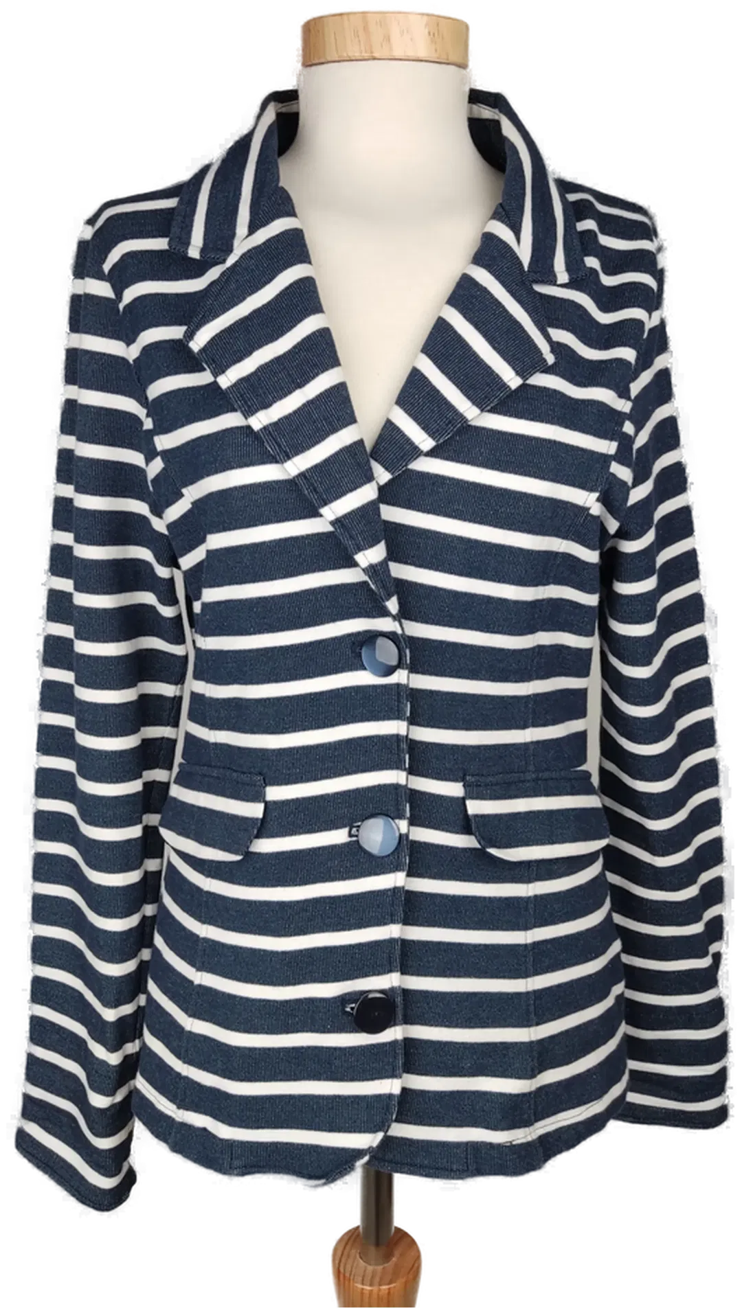 blue motion Damen Jerseyblazer blau/weiß gestreift - S 36/38 - Bild 4