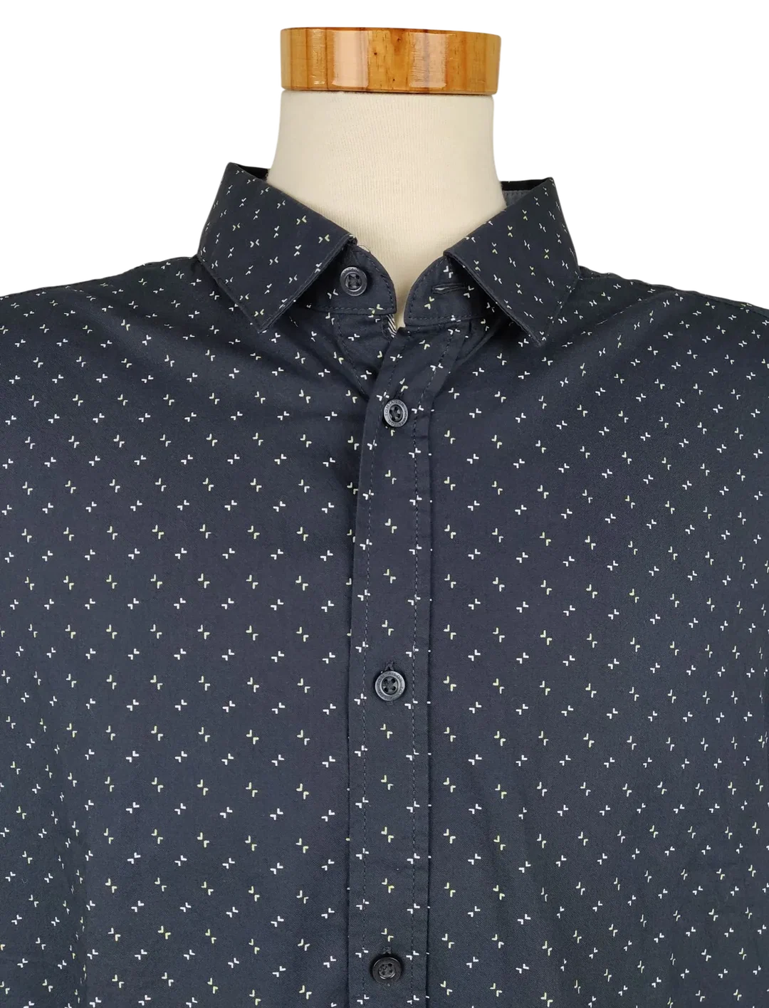 Tom Tailor Herren Kurzarmhemd, blau - Gr. XXXL  – Bild 4