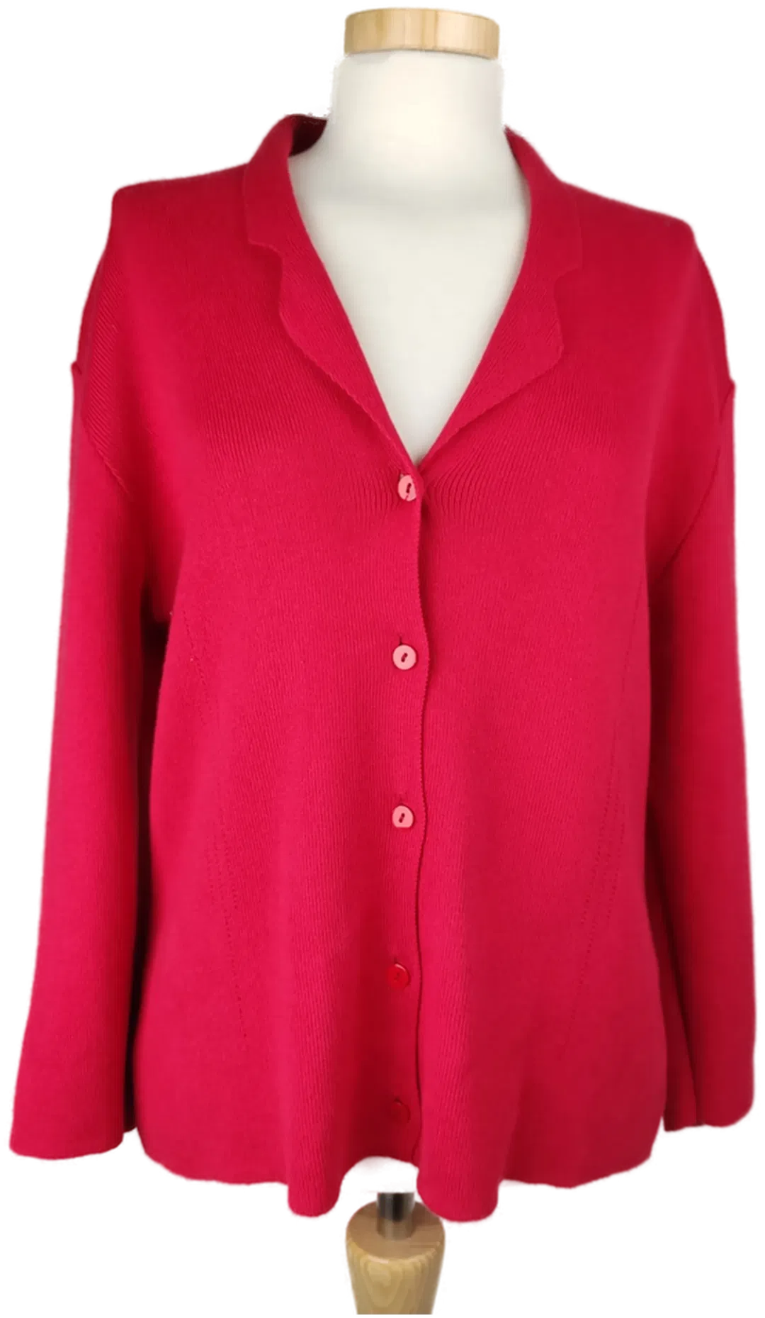 keine Marke Damen Weste rot V-Ausschnitt- L/40 - Bild 1