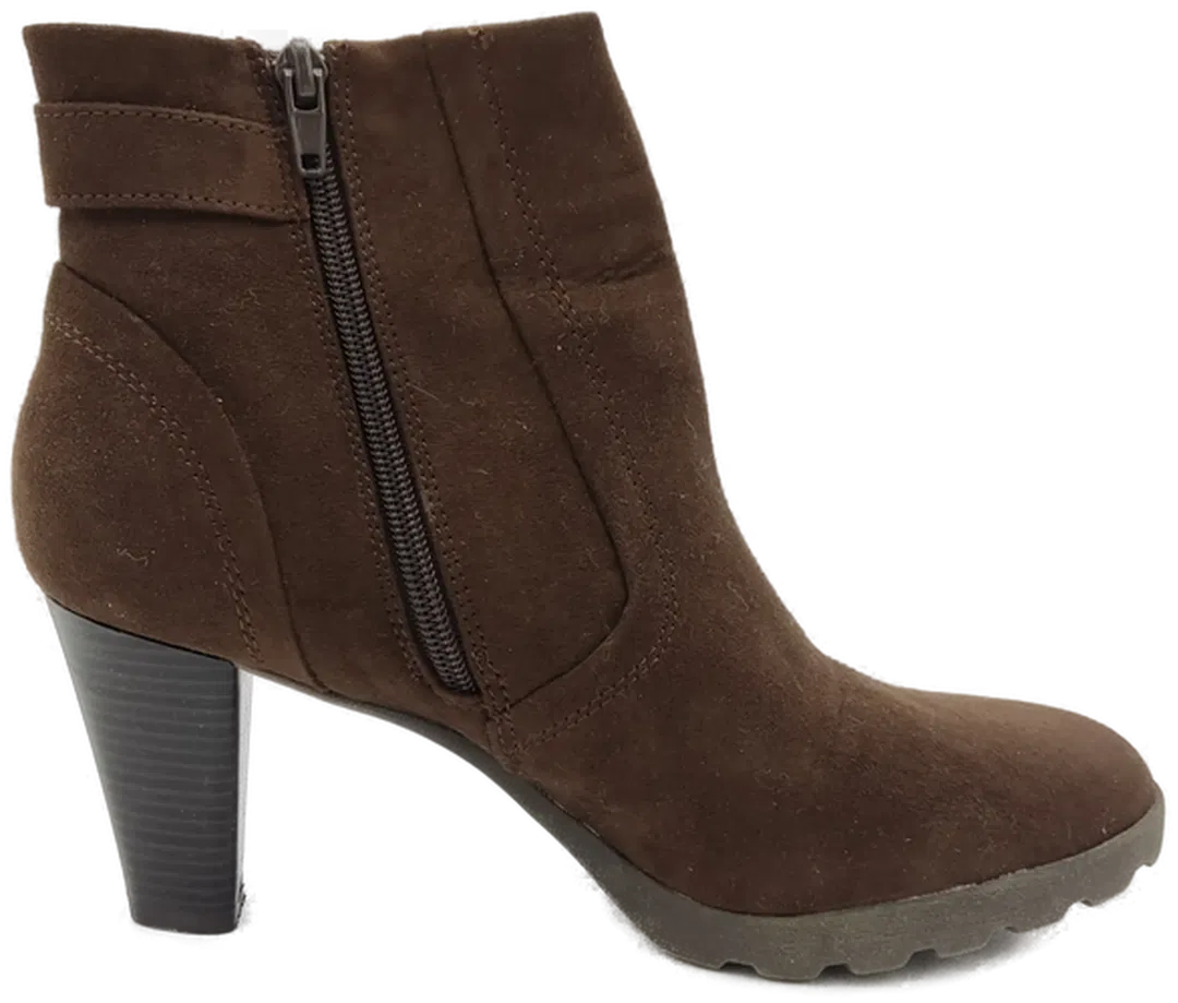 Damen Stiefeletten  Rauhleder braun - Gr. 39 - Bild 1