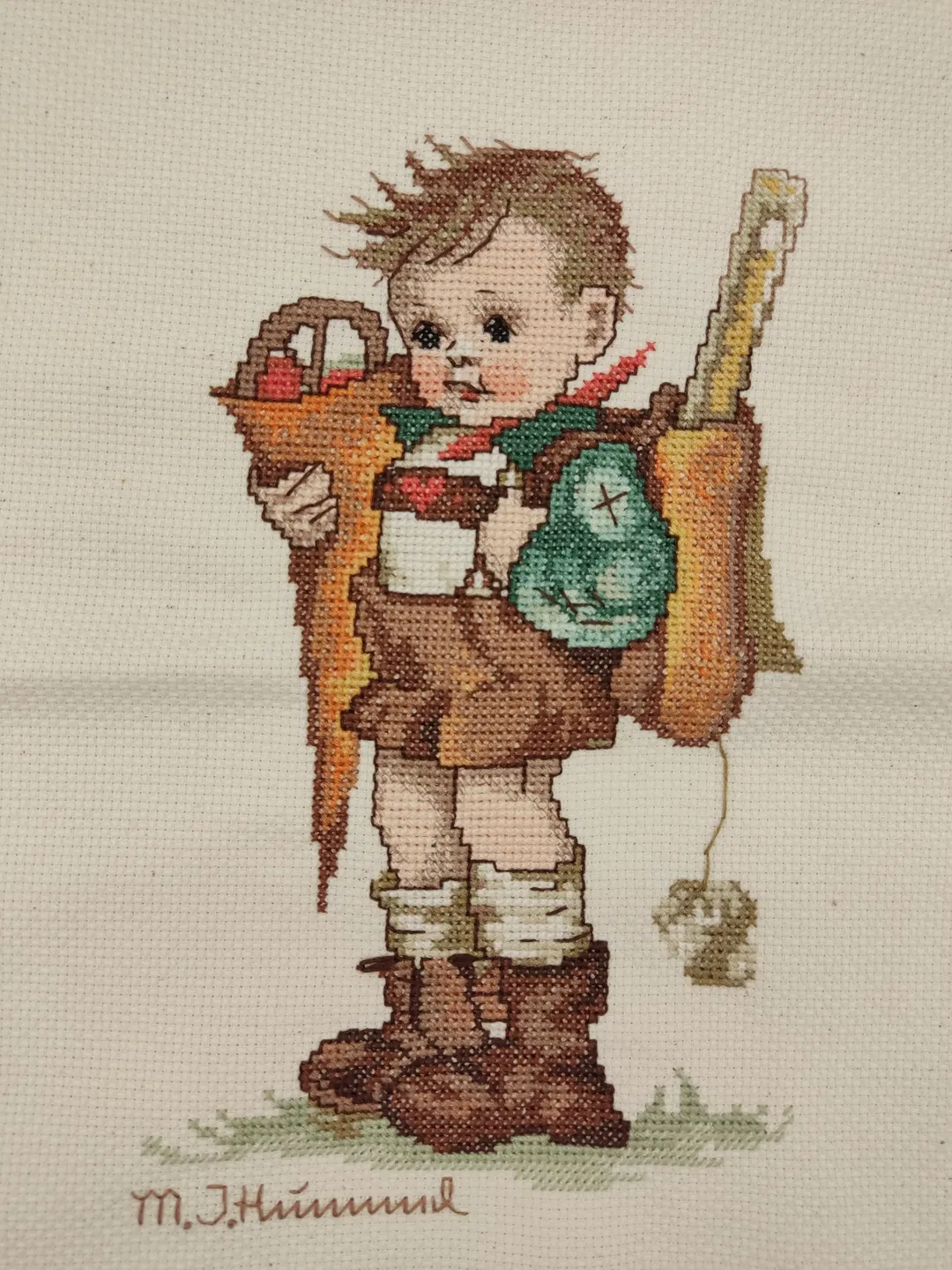 M. J. Hummel-Kreuzstich-Bild: Junge mit Schultüte - Bild 4