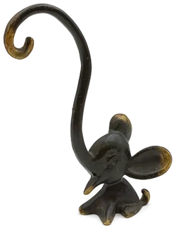 Vintage Messing Elefant Ringhalter von Walter Bosse (Herta Baller, um 1950)