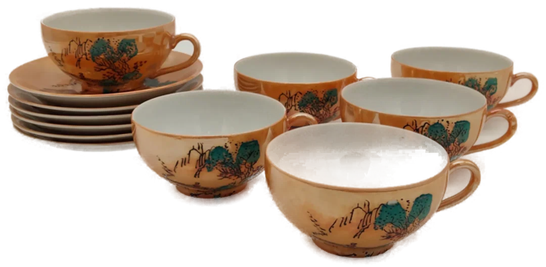 Chinesisches Kaffeegeschirr Sonstige Gold | Orientalischer Glanz – Bild 5