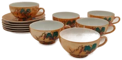 Chinesisches Kaffeegeschirr Sonstige Gold | Orientalischer Glanz – Vorschau 5