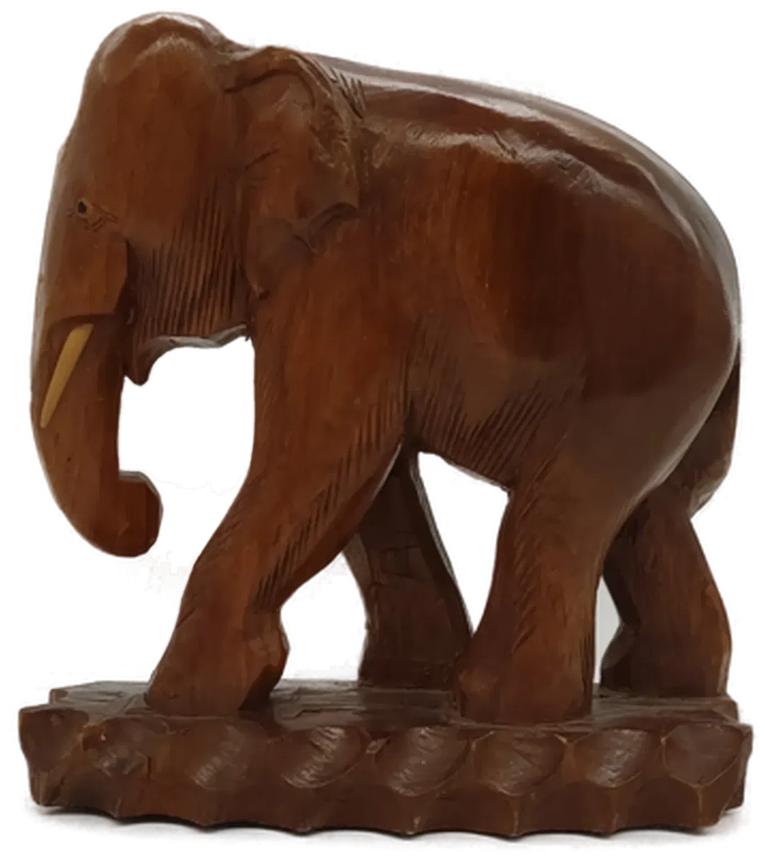 Geschnitzte Holzfigur 