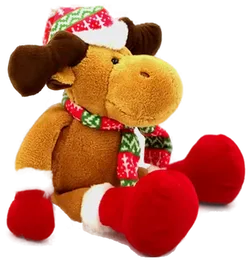 Weihnachtliches Plüsch-Rentier  - Bild 2