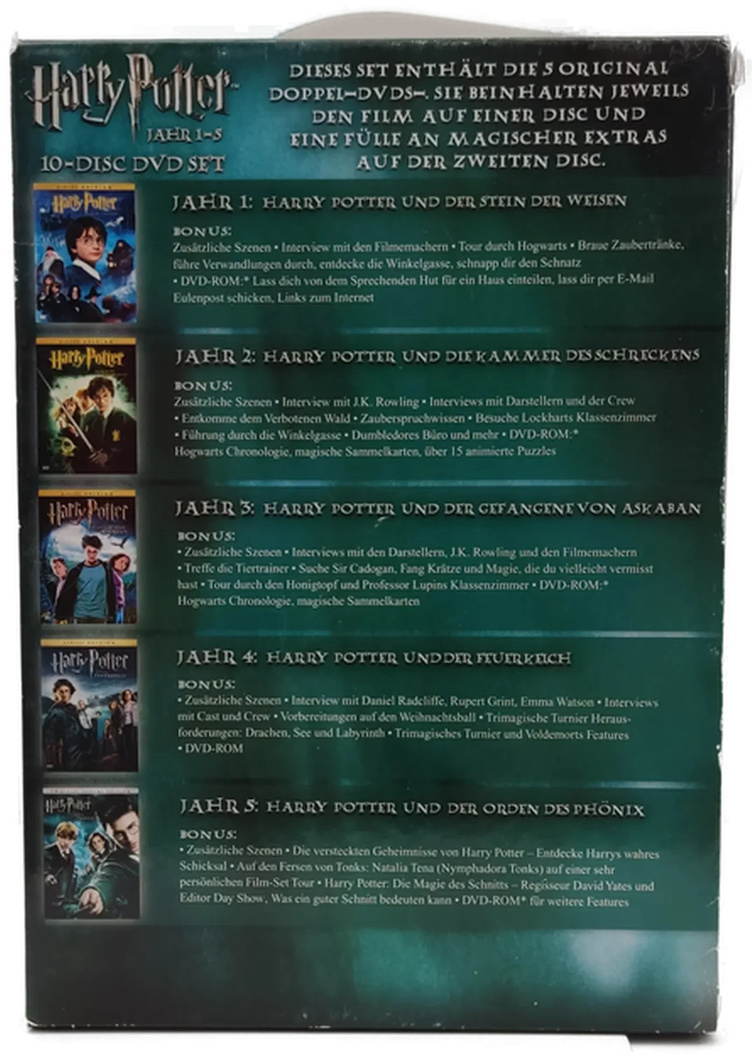 Harry Potter 1-5 DVD Box-Set | Magische Familienabende – Bild 4