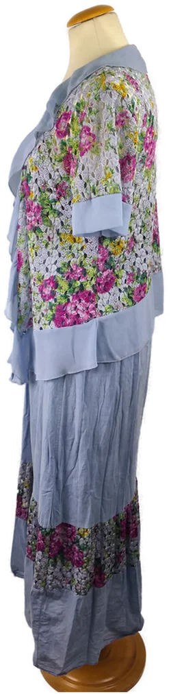 Maxikleid Sonstige Geblümt Baumwolle | Sommerabend-Traum - Bild 3