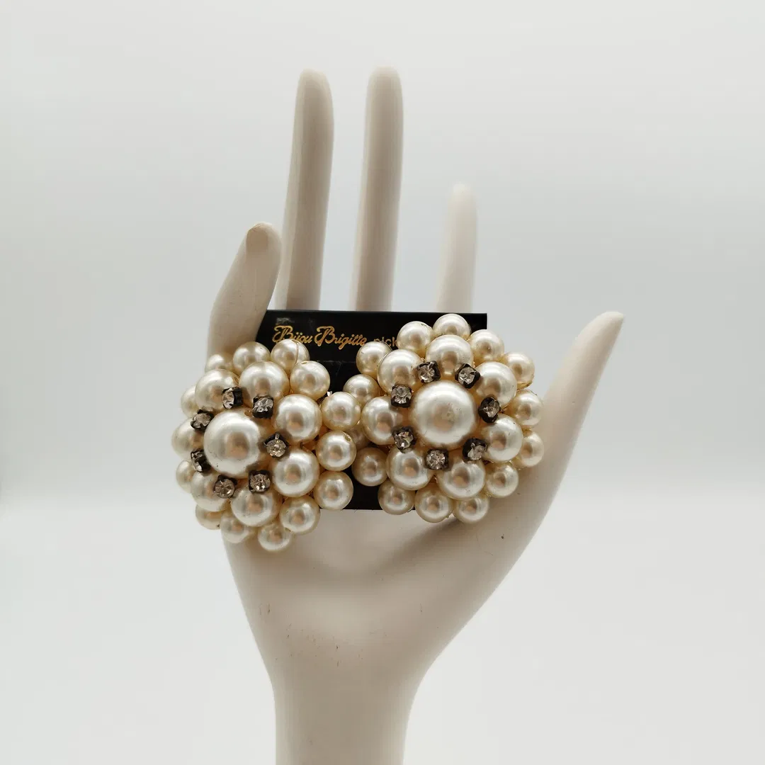 Bijou-Brigitte, Faux-Perlen Clip-On Ohrringe - Bild 1