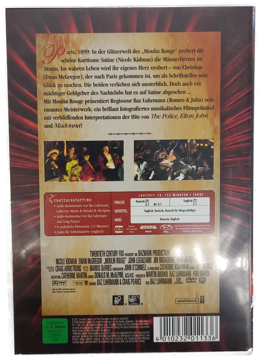 DVD "Moulin Rouge" mit Nicole Kidman und Ewan McGregor – Bild 3