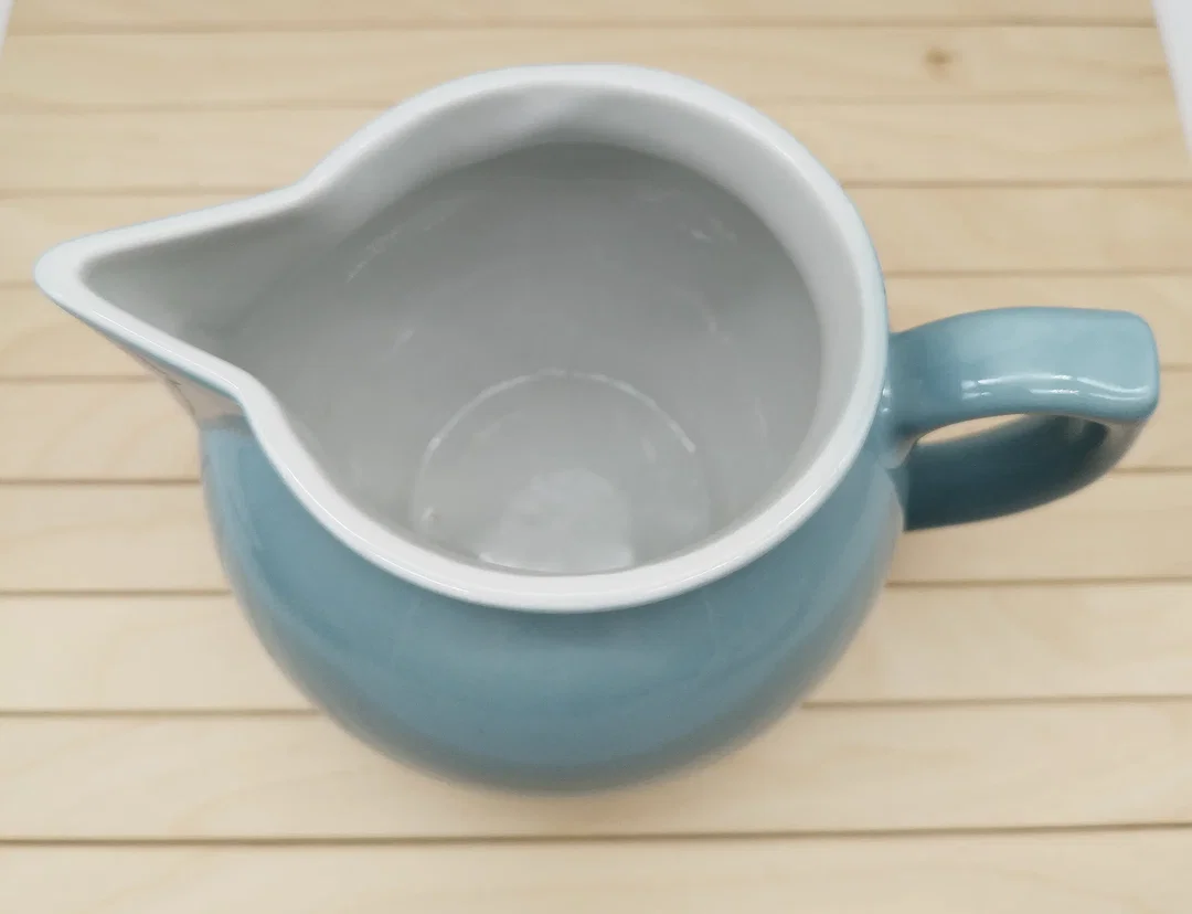 Krug kugelförmig, Wilhelmsburger Porzellan, 1L, blau  – Bild 2