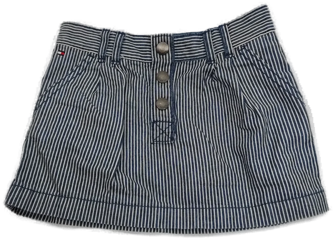Tommy Hilfiger Kinder Rock blau/weiß gestreift Gr. 4 T - Bild 4